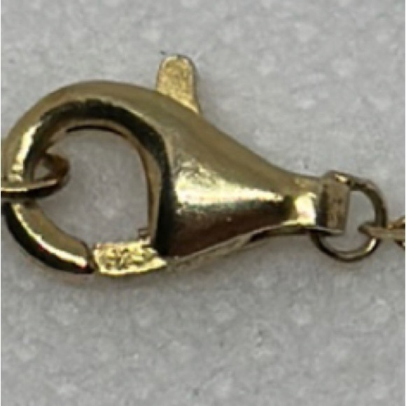 gold plated 925 necklace over‎ gold color gold and black and white crystals - Picture 11 of 11